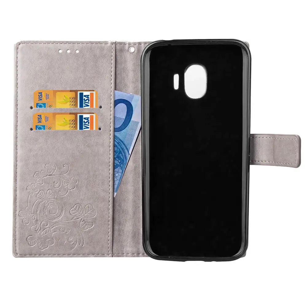 Кожаный чехол-бумажник с откидной крышкой для Samsung Galaxy J3 2017 C5 C7 Pro J7 Neo J5 Prime 2016 J4 J6 J8