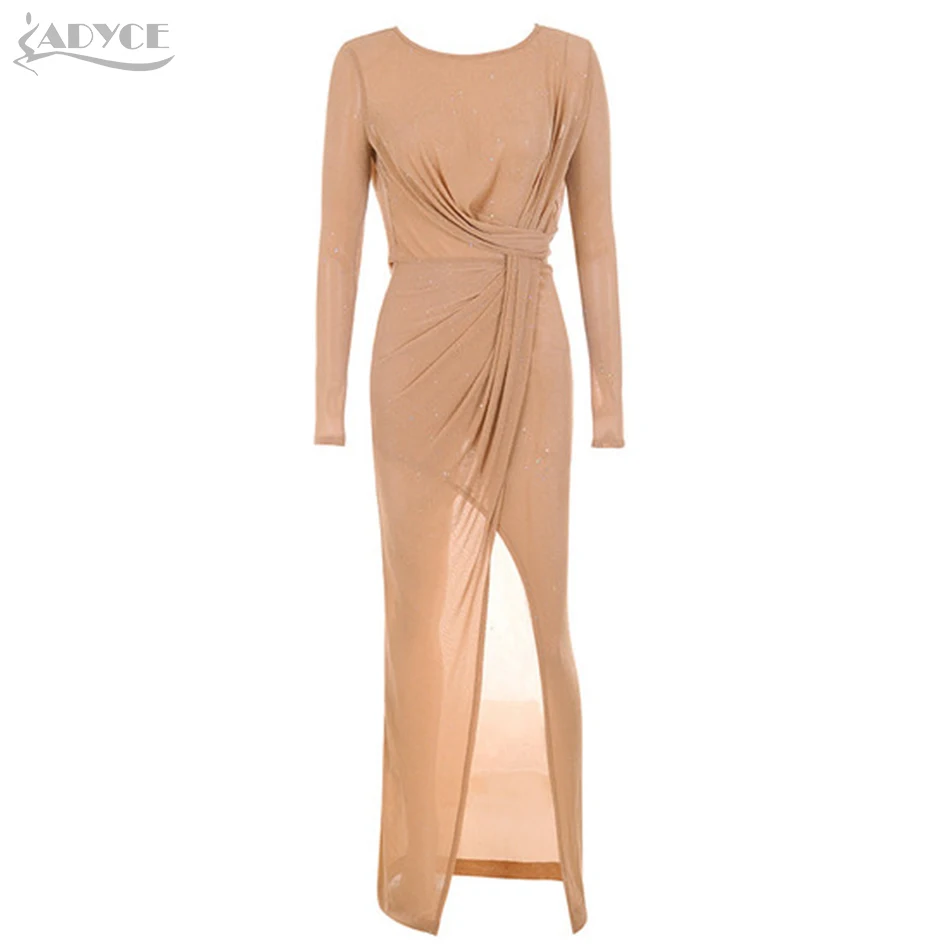 Adyce облегающее летнее Бандажное платье для женщин Vestido сексуальное платье на бретельках без рукавов Макси Клубное платье знаменитостей вечернее платье