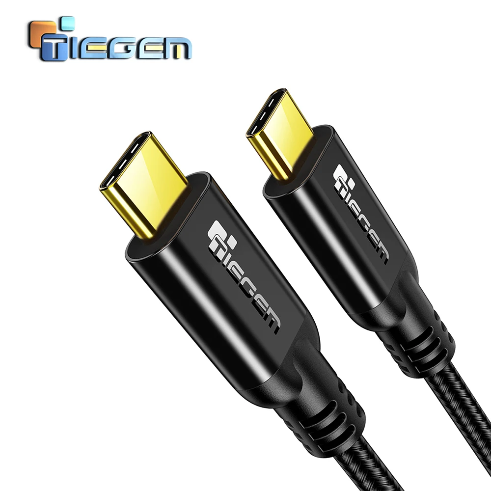 TIEGEM USB C к USB C 10 Гбит/с Синхронизация данных зарядный кабель type C к type C для Macbook Pro, Chromebook pixel, для Xiaomi 9 samsung s9