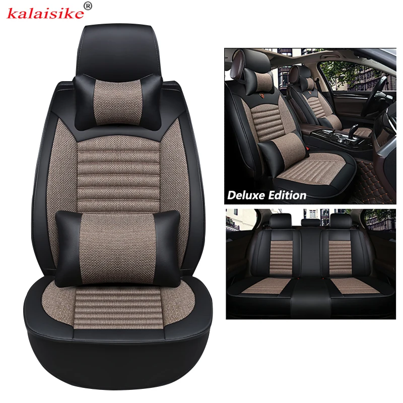Kalaisike универсальные автомобильные чехлы на сиденья для DS все модели DS3 DS4 DS4S DS5 DS6