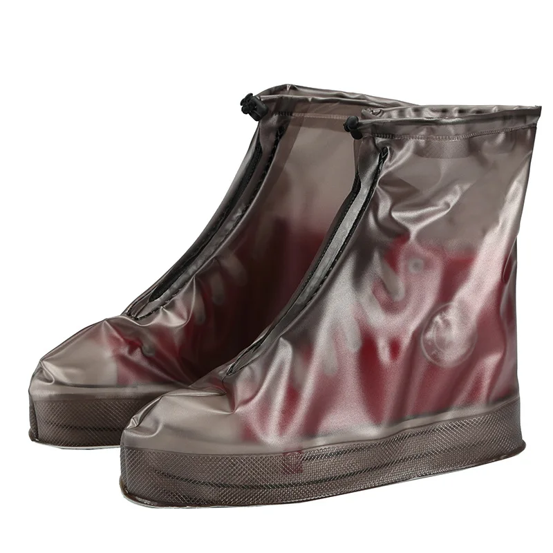 Hot sale Men Women's Reusable Shoes raincoat Rain Waterproof Boots Cover Heels Thicker Non-slip shoe cover |