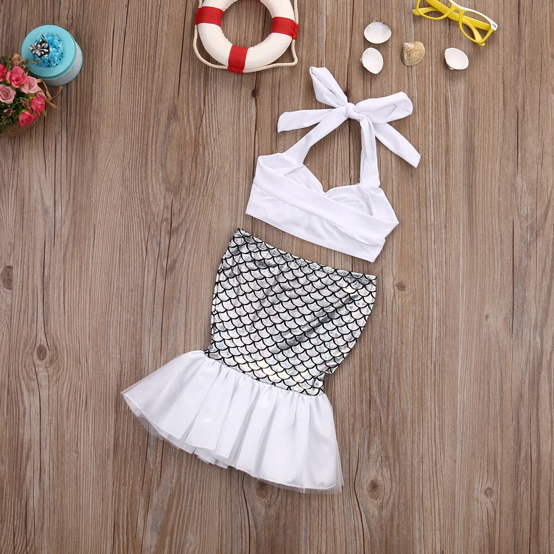 Комплект бикини с юбкой годе для маленьких принцесс 2 шт.|girls clothes|little girl clothesclothes