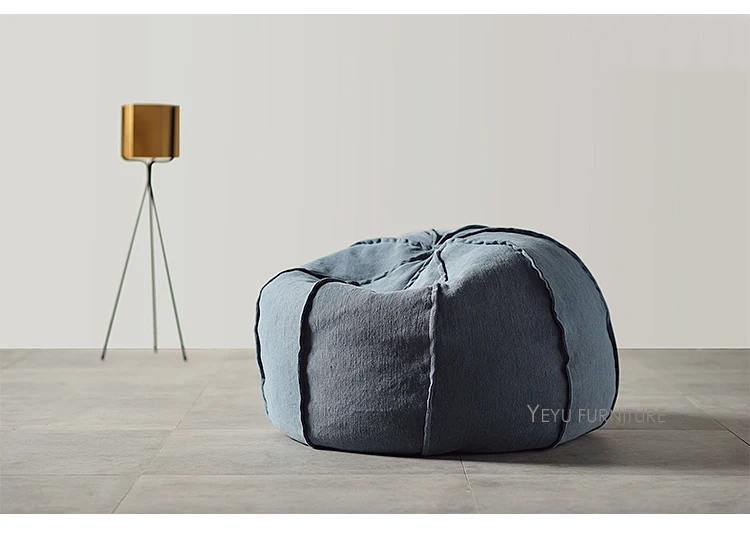 Современный дизайн мягкой ткани мешок фасоли диван кресло красивая модная
