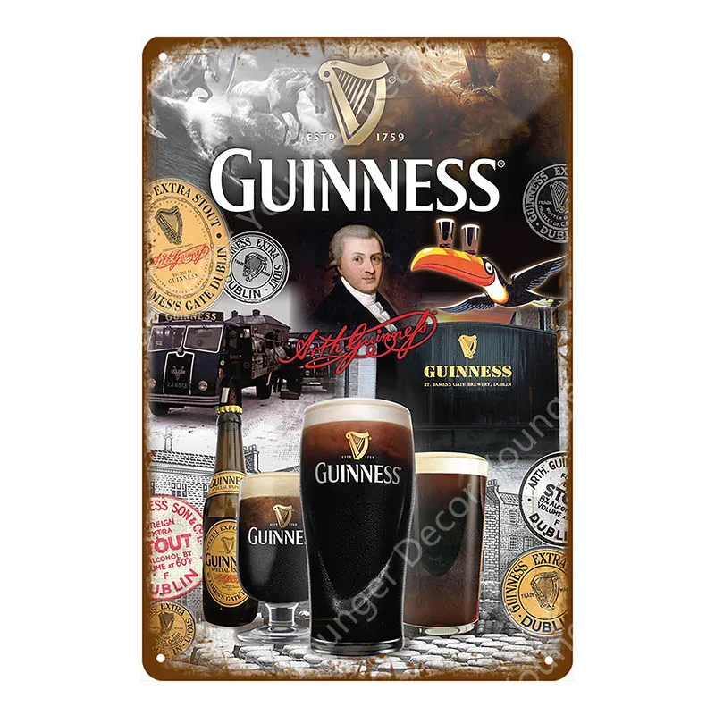 YD5484H My Guinness табличка винтажная металлическая жестяная вывеска для бара, паба, декоративные тарелки, наклейка на стену, корона, железный плакат, пивной рекламный знак YH025 - Цвет: YD5484H