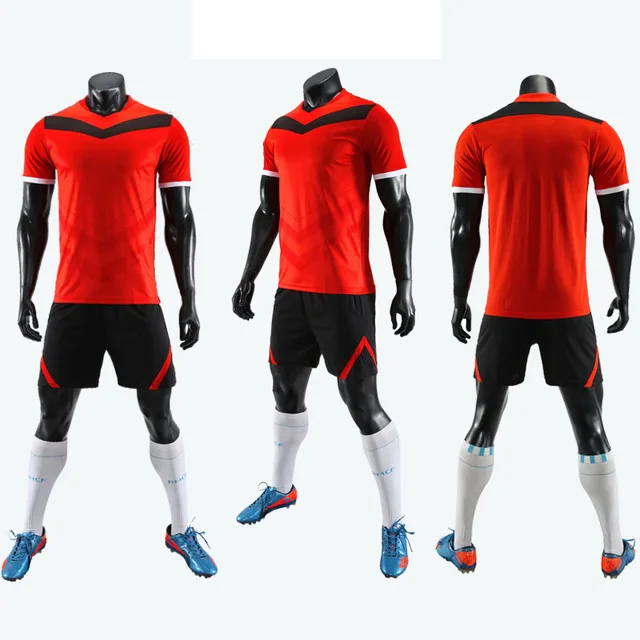 2019 New Style Men Kids Adults Soccer Jersey Custom Size 3XS-3XL Plain Football Breathable Light Kits Set | Спорт и развлечения