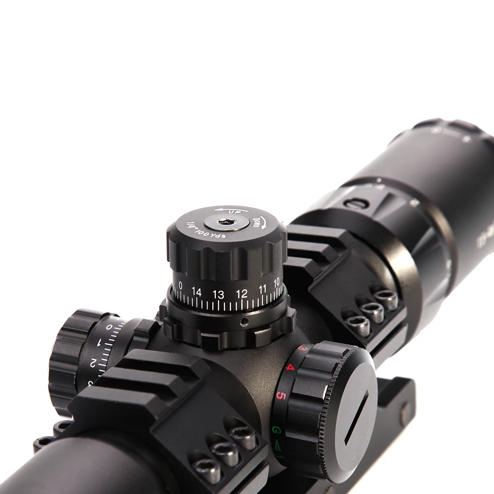 LUGER 1,5-4x30 тактический оптический прицел RGB с подсветкой Mil-dot Сетка с офсетным ткацким креплением охотничьи прицелы Fit VEG47 T15