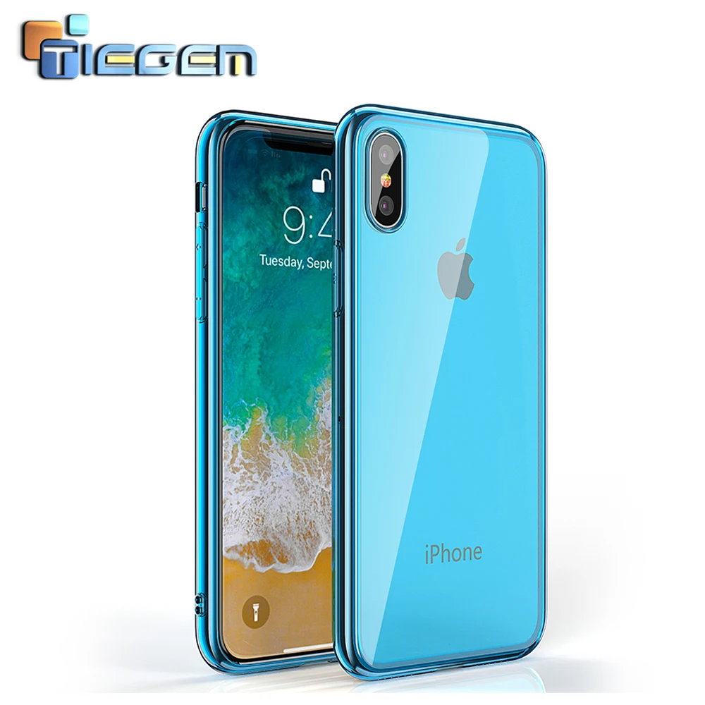 TIEGEM чехол для телефона iPhone X 10 5 8 дюймов ультратонкий ТПУ кристально прозрачный