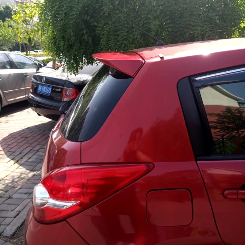 Для 2006- Nissan Tiida, спойлер на крыше, высокое качество, АБС-пластик, спойлер, грунтовка или любой цвет, задний спойлер для Nissan Tiida