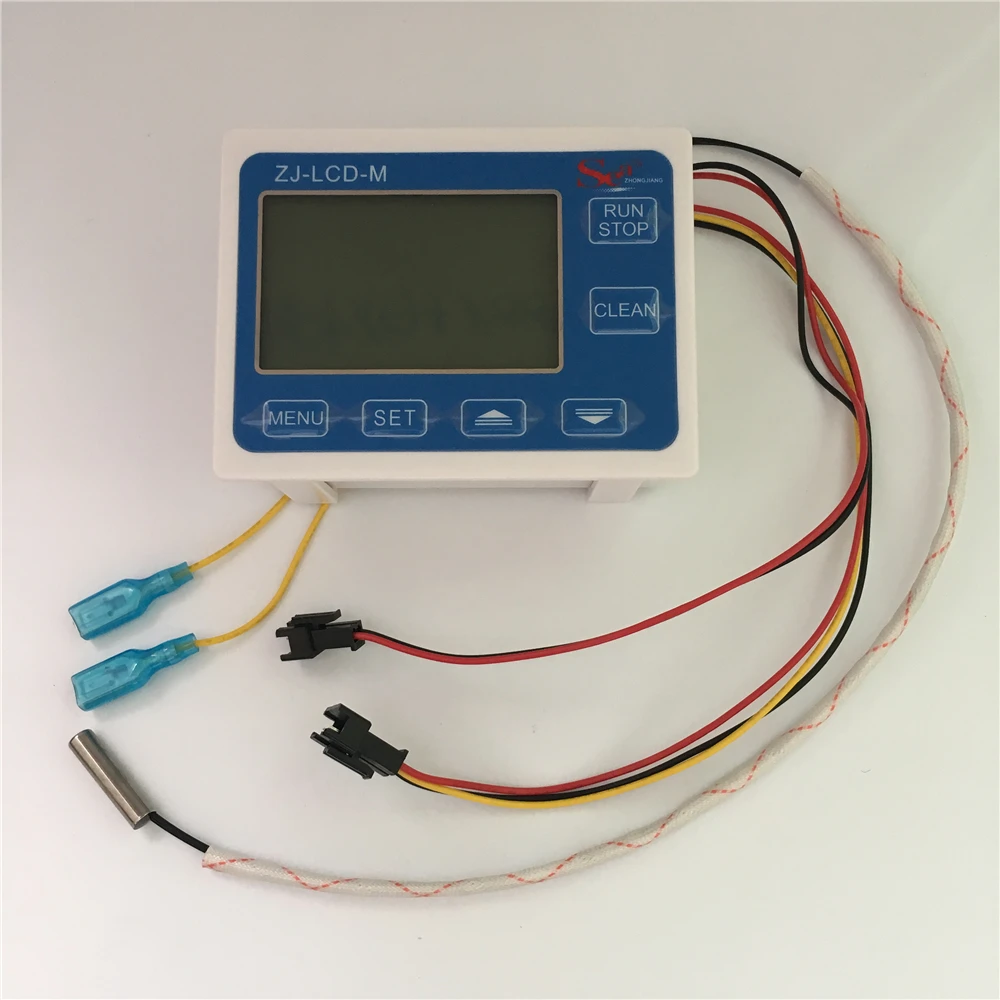 ZJ-lcd-M расходомер Датчик расхода воды контроль ЖК-дисплей+ датчик температуры зонд