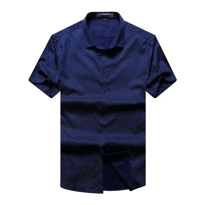 Большие размеры 8XL 7XL 6XL 5XL Мужская рубашка Новая блузка Мужская Camisa Masculina рубашка с короткими рукавами брендовая одежда повседневные рубашки - Цвет: 1
