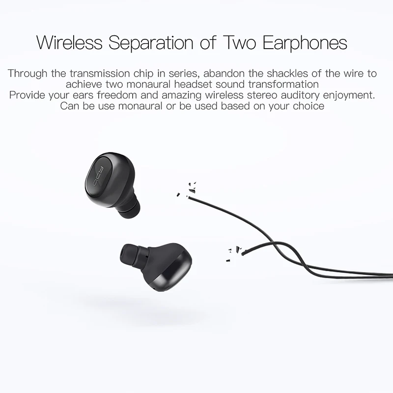 QCY Q29 TWS бизнес bluetooth V4.1 наушники стерео гарнитура беспроводные в ухо геймер с