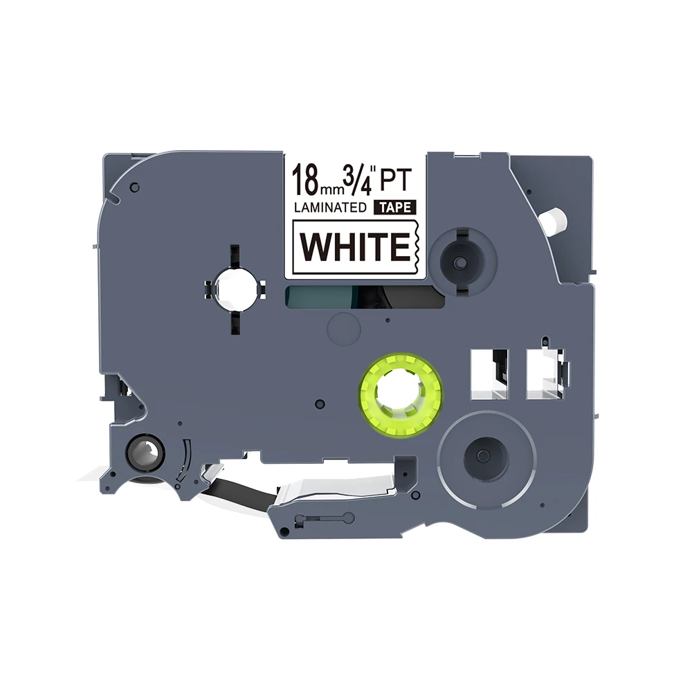 Black On White Цельнокроеное платье 18 мм лента для маркировки TZe241 совместимый для клейкая лента фирмы Brother 18 мм черный белый ламинированный принадлежности для принтера принтер этикеток TZ2-241 - Цвет: Black On White