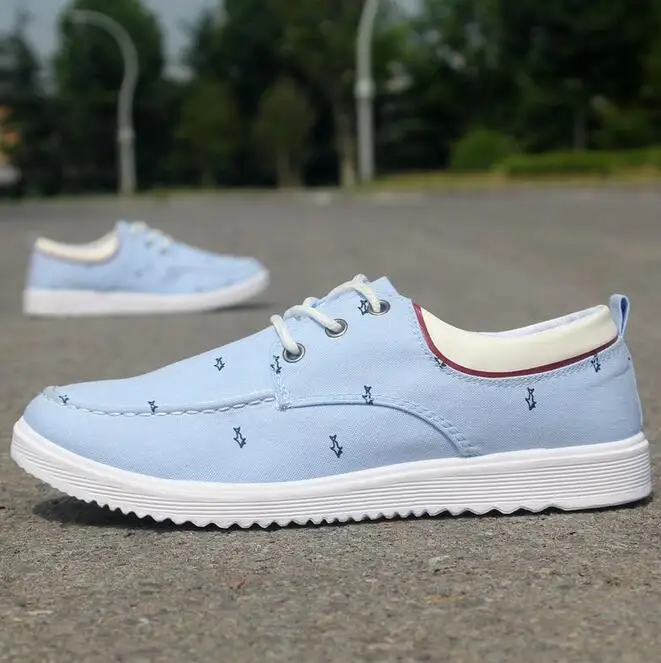 Горячие Продажи Мужчины Холст Обувь 2017 Весна Осень шнуровке Низкий Стиль Моды