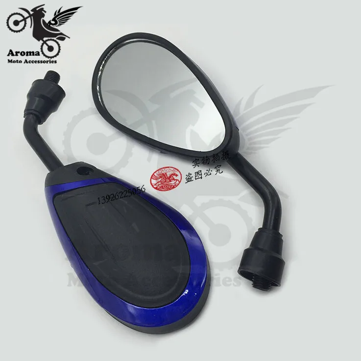 

free shipping Motorcycle Rearview Mirrors Motorbike rear mirror universal 8mm 10mm Screw For Suzuki moto Kawasaki Yamaha parts