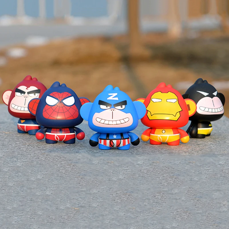 Милые украшения, игрушка орангутанг, Автомобильные украшения для Marvel, фигурка мстителя, забавные автомобильные внутренние игрушки для приборной панели, детские подарки