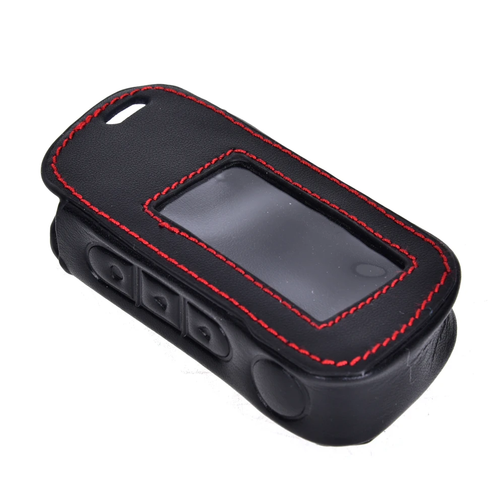 CARCHET Key Case for Car New A93 Leather For Starline A63 Alarm Remote Controller LCD Keychain Cover Car-styling | Автомобили и