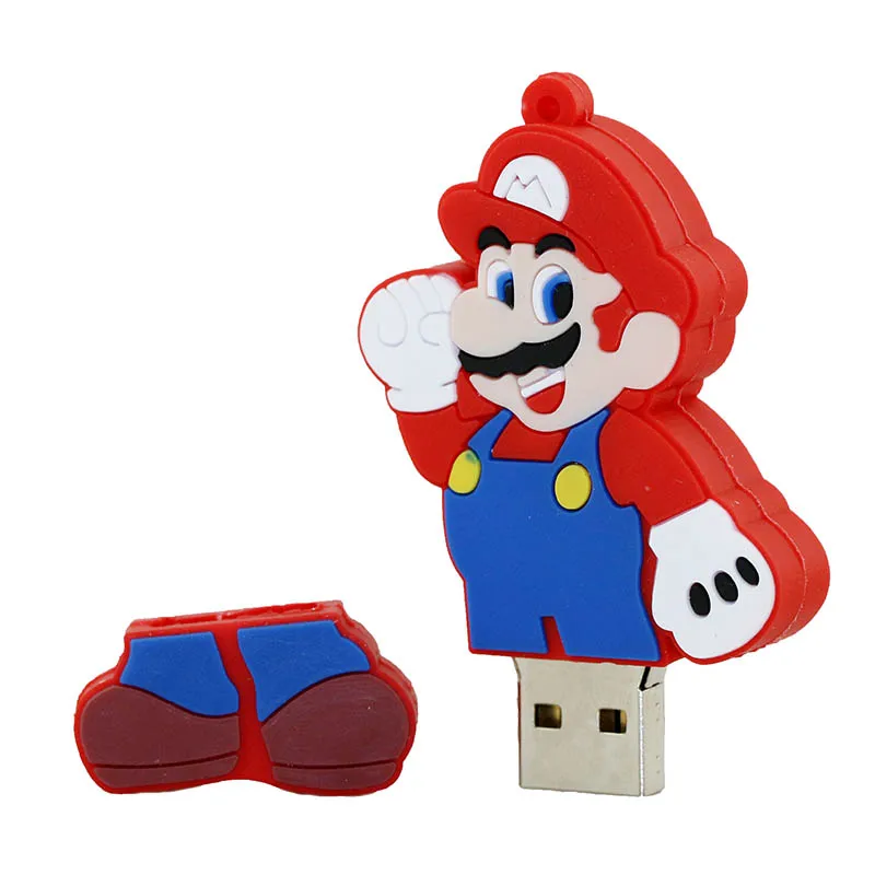 S4 Cle Usb флеш-накопитель 32 ГБ Супер Марио мультфильм Bowser Флешка 128 Гб 64 Гб Забавный Usb флеш-накопитель 16 Гб карта памяти диск 8 ГБ 4 ГБ ручка-накопитель - Цвет: S4
