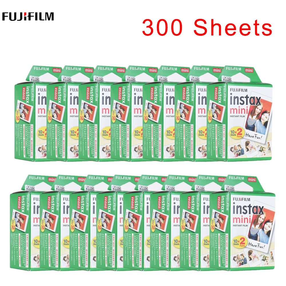 300 листов белая пленка для Fujifilm Instax Mini Fuji 8 9 7s/8/25/90/9 широкая пленка|Фотоплёнка| |