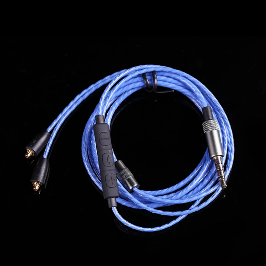 Кабель для наушников Earmax MMCX Shure SE215 SE535 SE425 SE846 сменный монокристаллический медный