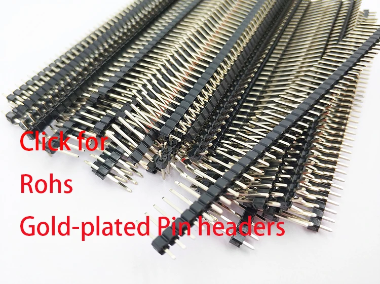 10 шт. 5 пар 1x40Pin однорядные мужские и женские 2,54 ломающиеся PCB разъем полосы Rohs контактный разъем