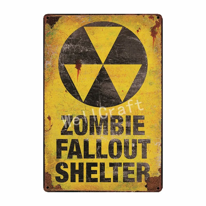 Оловянные знаки [WellCraft] Fallout 4 Vault boy Game NUKE COLA настенный плакат декор для Интернет