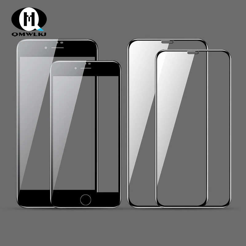 Закаленное стекло пленка для iPhone 6 6S 7 8 Plus Защитные пленки экрана X XR XS макс. |