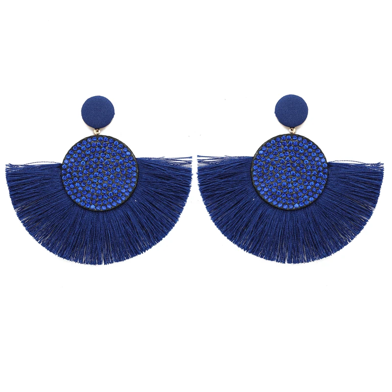 Tassel Earrings Women Vintage for Female Fashion Statement Drop Fringed Pendientes Jewelry Wholesale W73912 | Украшения и