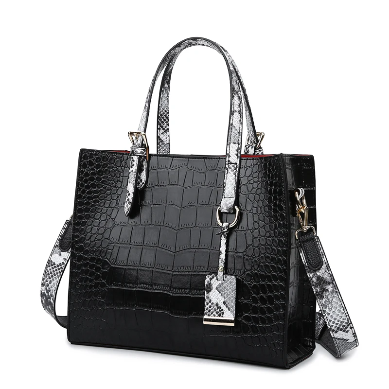 Fashion Women Handbags PU Leather Designer Shoulder Bags High Quality Crocodile Tote Messenger Bag Ladies Crossbody Hand Bags