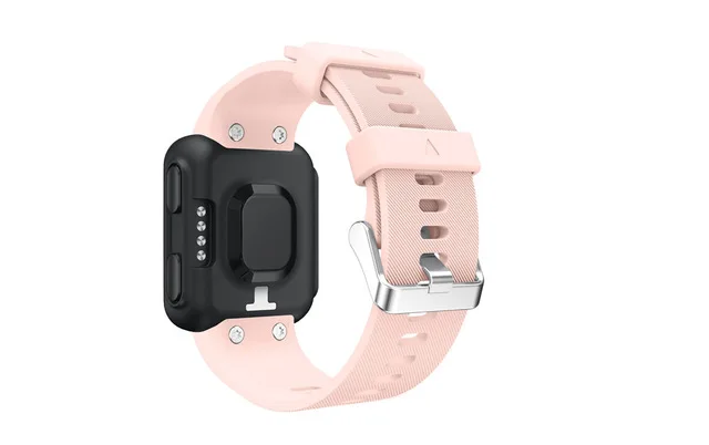 Розовый Спортивные часы ремешок на запястье для Garmin Forerunner 35 30 умный ремешок для часов браслет красочный сменный силиконовый ремень браслет - Цвет: Розовый