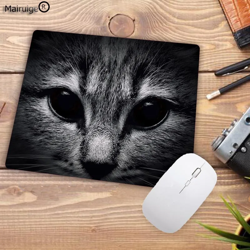 Mairuige22X18CM коврик для мыши Милая картинка с кошкой Противоскользящий ноутбук ПК коврик для мышки Коврик Для Мыши оптическая лазерная мышка геймер Коврик для мыши