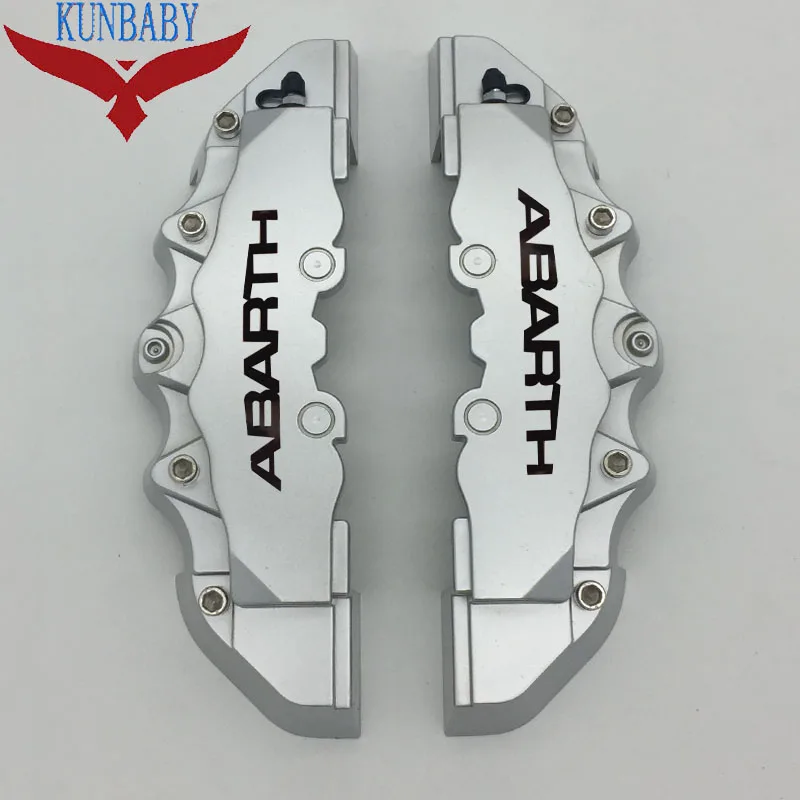 KUNBABY серебряные винты тормозной суппорт крышка модель 7 ABARTH логотип автомобиля Стайлинг украшения для Abarth С 18 ''и больше