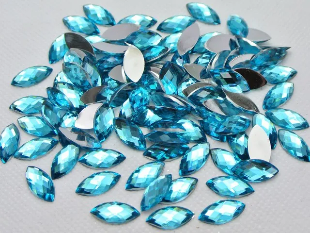 100 шт. разноцветные акриловые конский глаз с плоским основанием стразы без