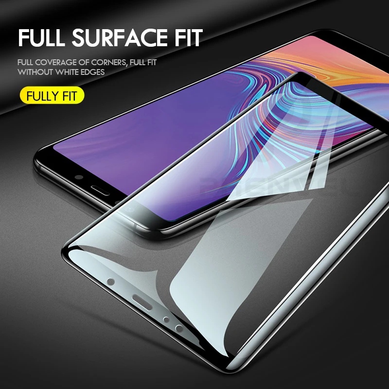 Закаленное стекло для samsung galaxy a7 a8 a9 2018 5d Защита экрана a9s nano защитная стеклянная