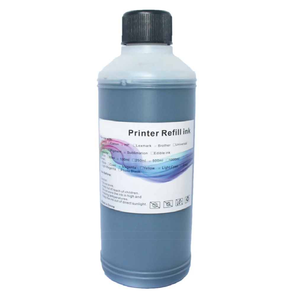 

for Canon Printer ink Refill kit for HP Epson Brother Color Printer paint for cartridges Refill ciss bulk ink 500ml Black