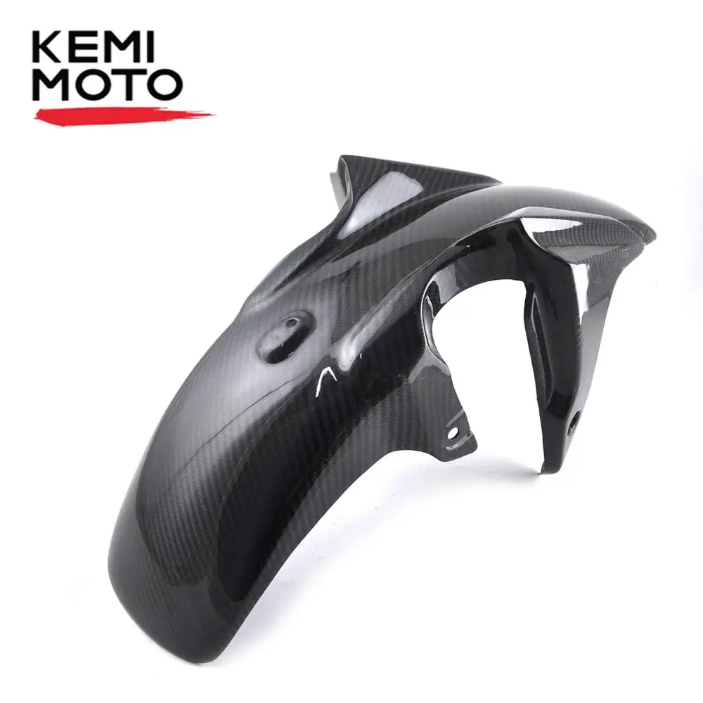 KEMiMOTO мотоцикл углеродное волокно переднее крыло Hugger для YAMAHA MT 07 MT07 FZ07 100% Twill мотор