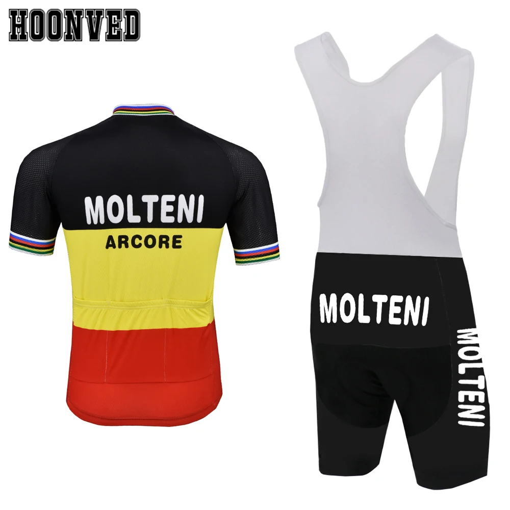 Тур де Испания Go Pro Man MOLTENI Велоспорт Джерси с коротким рукавом набор Триатлон Mtb нагрудник шорты 9D гель Pad Road ropa ciclismo hombre