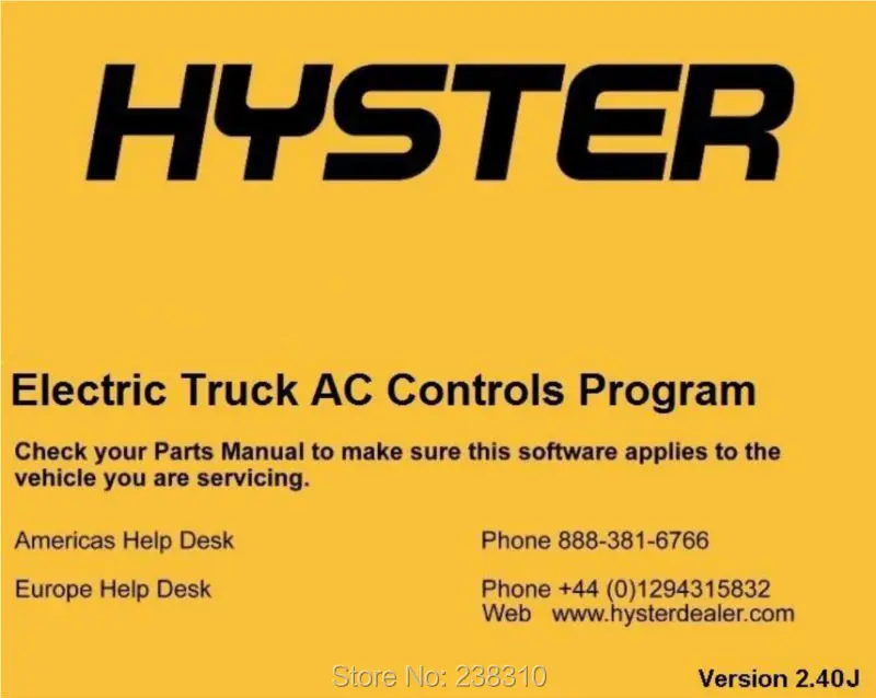 Для Yale Electric Truck AC Control Program ETACC v2.4K + Hyster v2.4K|hyster|programmingtruck |