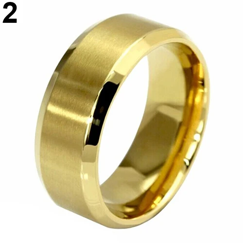 Men's Women's 8mm Wide Band Titanium Steel Ring Jewelry US 5-14 | Rings