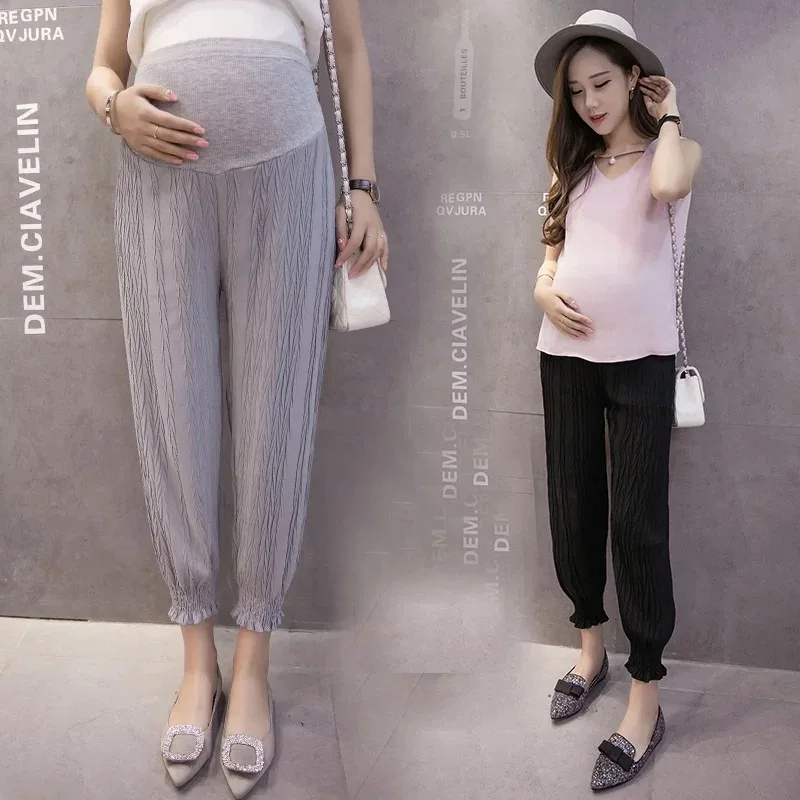 Модные Штаны для беременных женщин 2021 Одежда Колготки лета шаровары