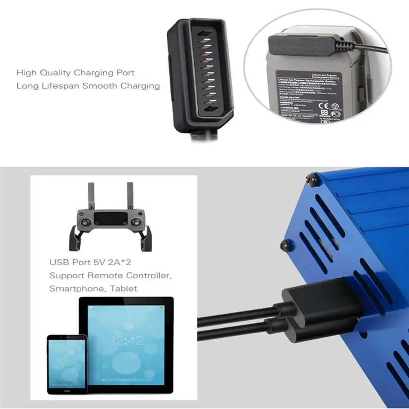 PC Твердый чехол для переноски 6 в 1 Батарея Зарядное устройство с USB Супер зарядная