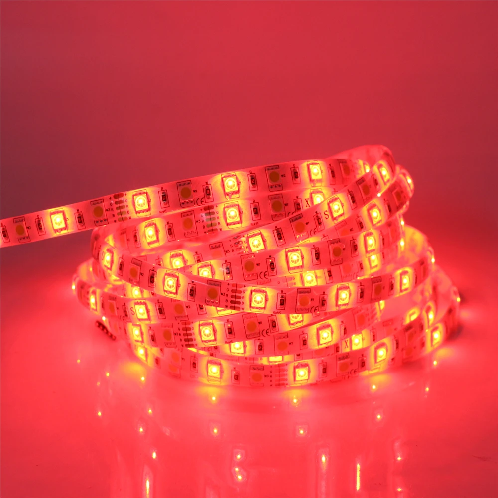 5 м Светодиодная лента 5050 RGBW RGBWW DC12V 60 светодиодов/м RGB + белый/RGB теплый белый Гибкая