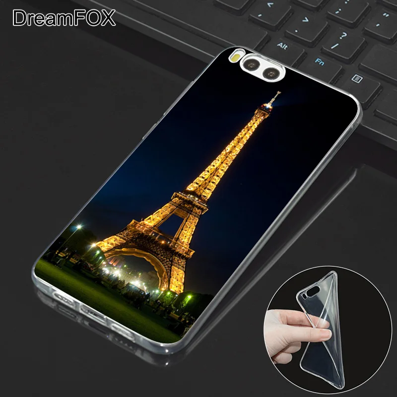 DREAMFOX L388 с Эйфелевой башней Мягкий ТПУ силиконовый чехол для Xiaomi Mi Note 2 3 4 5 6 8 SE M5 4C 4S