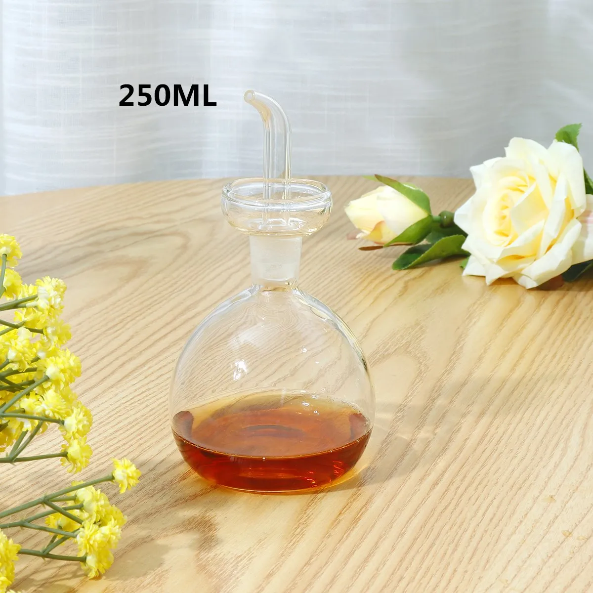 Type C 250ML Диспенсер оливкового масла масло с уксусом бутылка Poure Стекло без каких-либо капельного бутылочный носик герметичные Кухня здоровый соусник 125/250/500 мл - Цвет: Type C 250ML