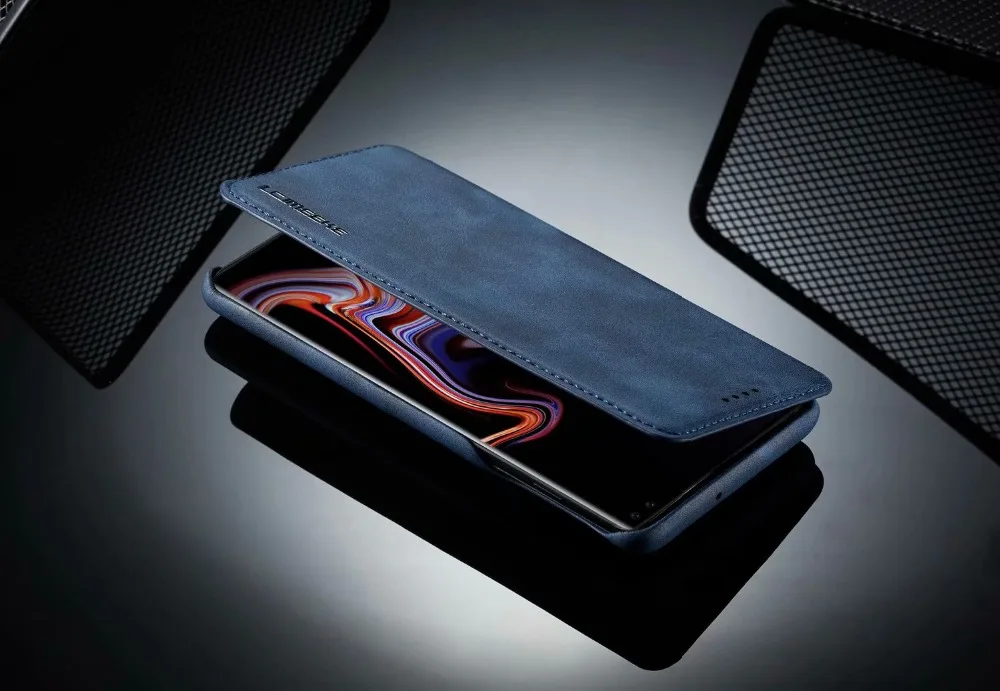 Роскошный кожаный чехол-книжка для samsung Galaxy s10, 9, 8, 7 plus, противоударный чехол-подставка для samsung Note 8, 9, чехол