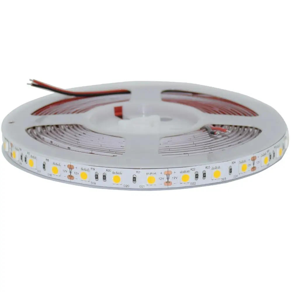 5 м Светодиодная лента 5050 SMD DC12V 60 Светодиодный s/M гибкий светодиодный свет не