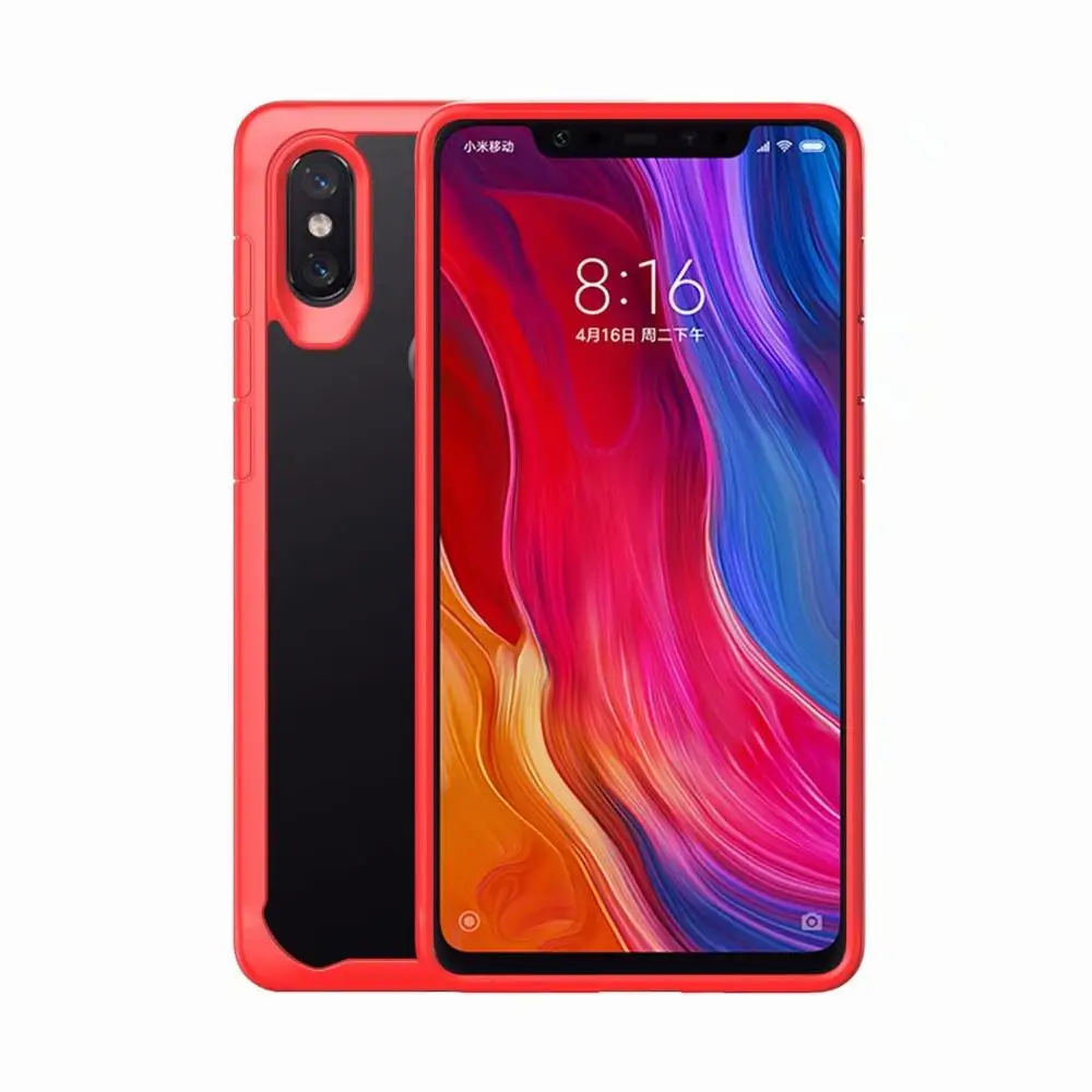 Градиентный чехол для телефона Xiaomi Mi8 Lite Mix2S A2 Mix3 Max3 стеклянный Pocophone F1 Redmi 6A Note5