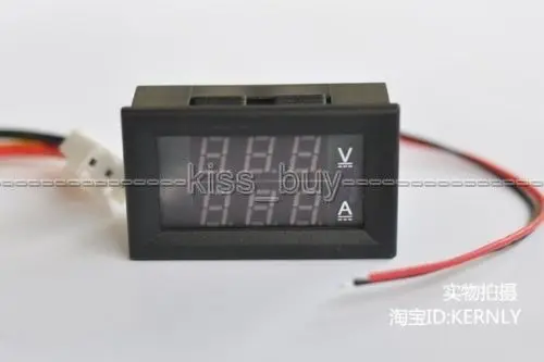 DC 100V/200A двойной дисплей Амперметр Вольтметр цифровой Ампер 12V 24V красный +