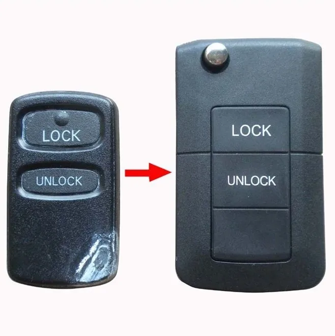 KEYECU абсолютно новый модифицированный сменный корпус складной дистанционный