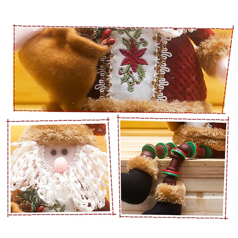 Чудо-Land прекрасная Рождественская Сидящая кукла Санта-Клаус/Снеговик/олень для