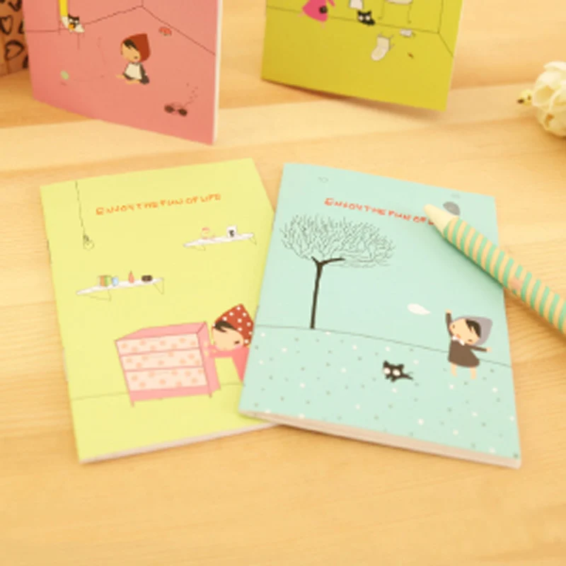 Блокнот с маленьким красным капюшоном 12*8 5 см 7 шт./лот ученическая призовая